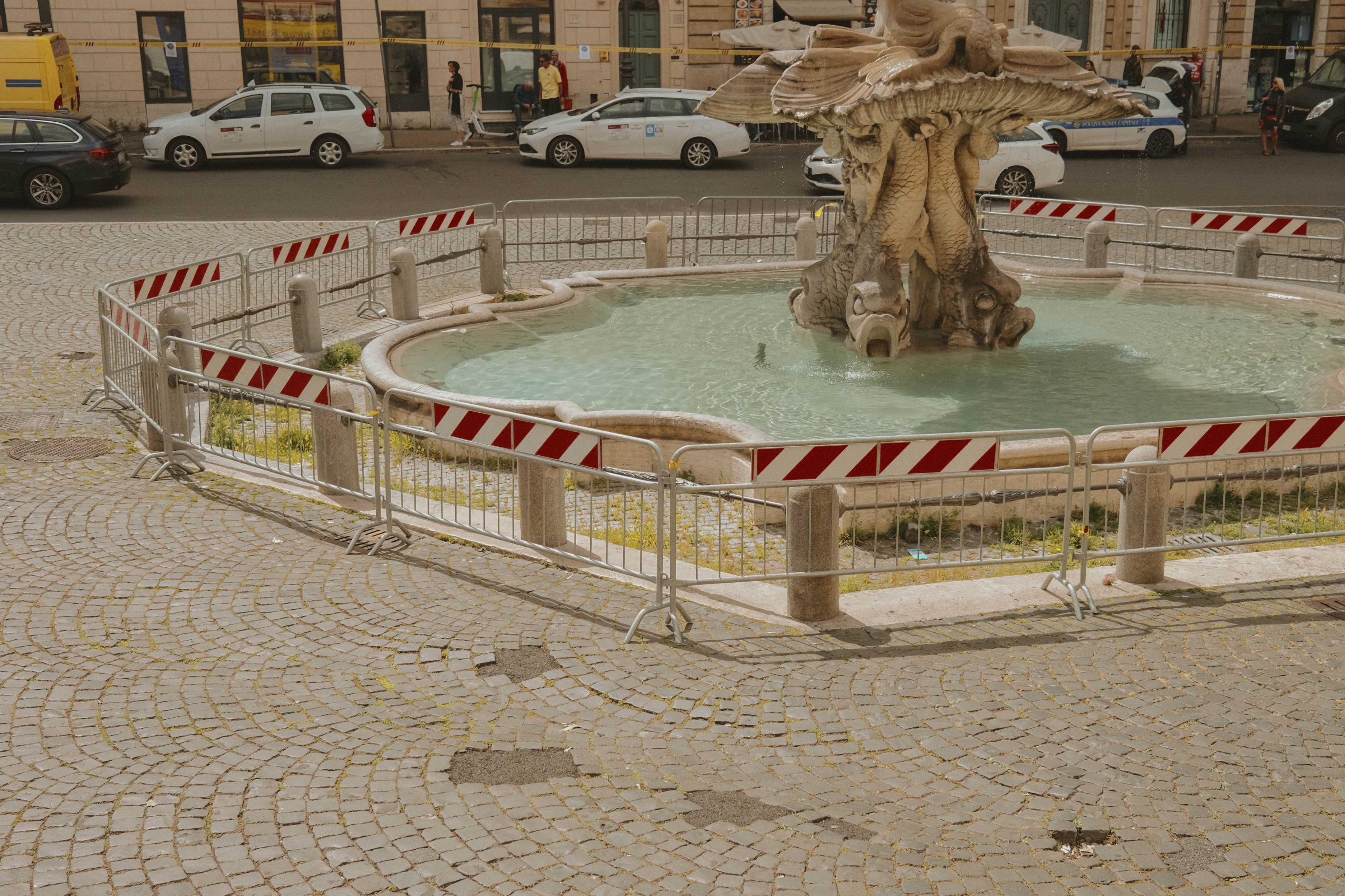 Fountain, closed to off due to renovation work
