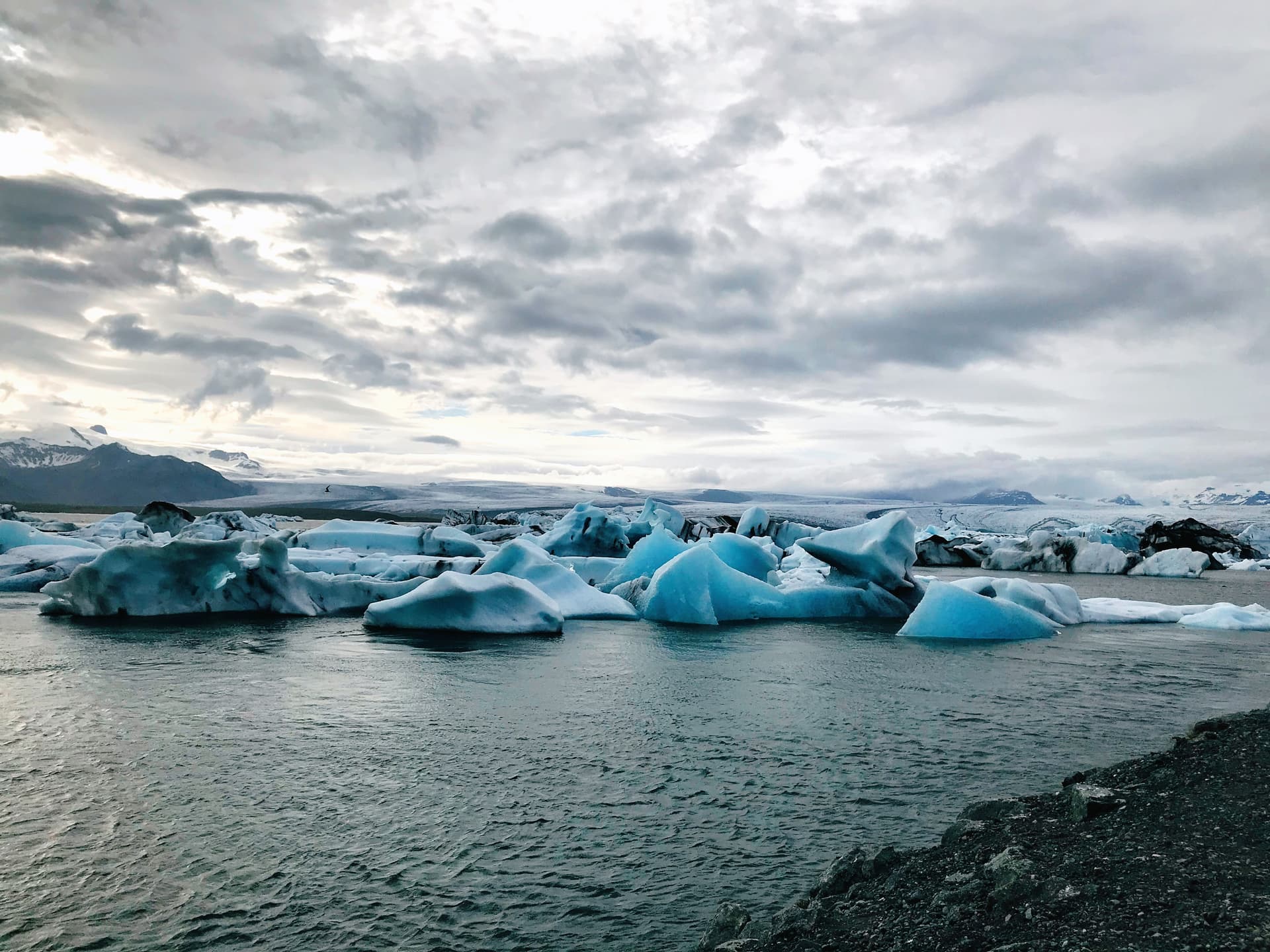 The glacier lagoon