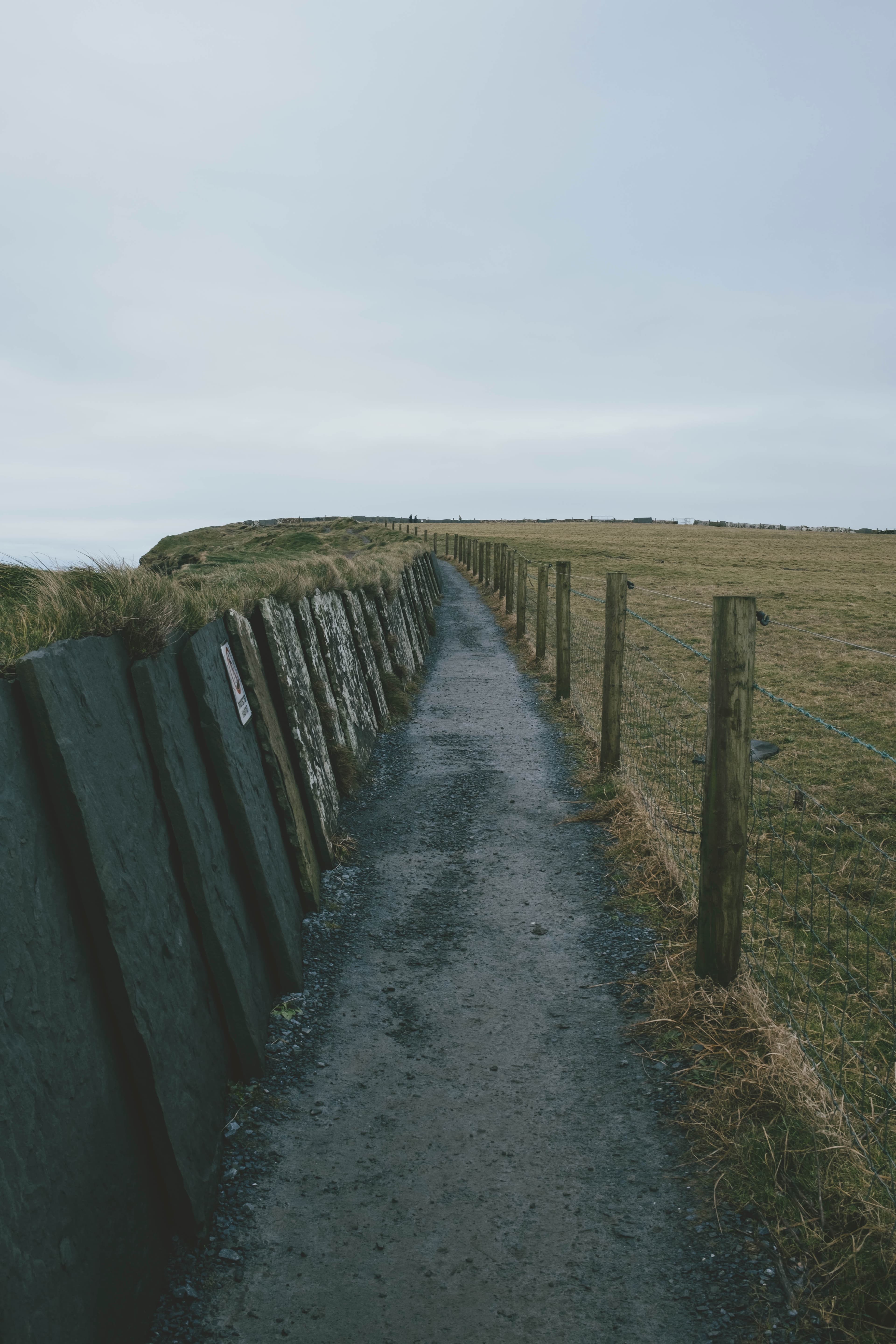 Empty hiking trail