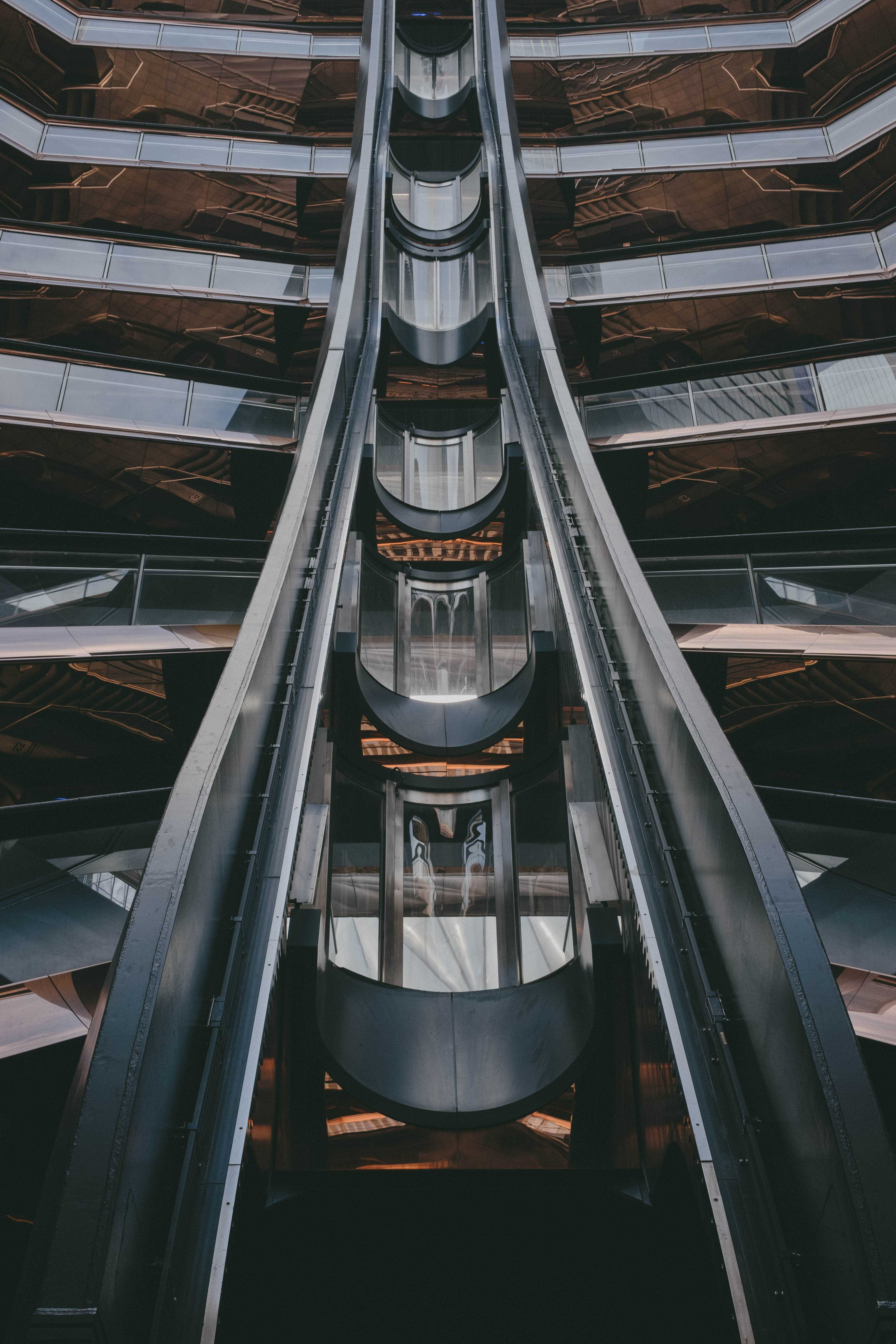 Abstract image of The Vessel in Hudson Yards