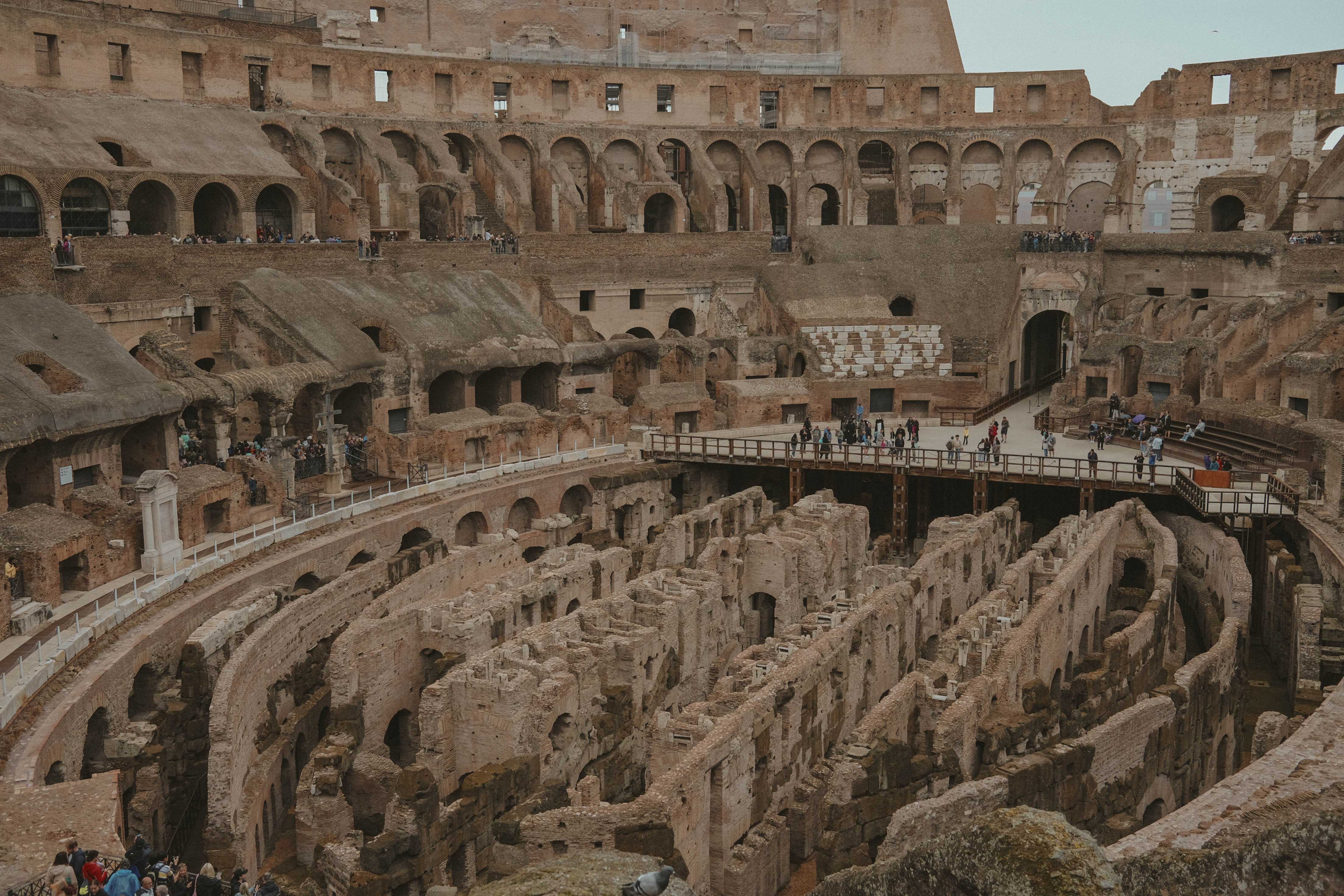 Colosseum floor from above