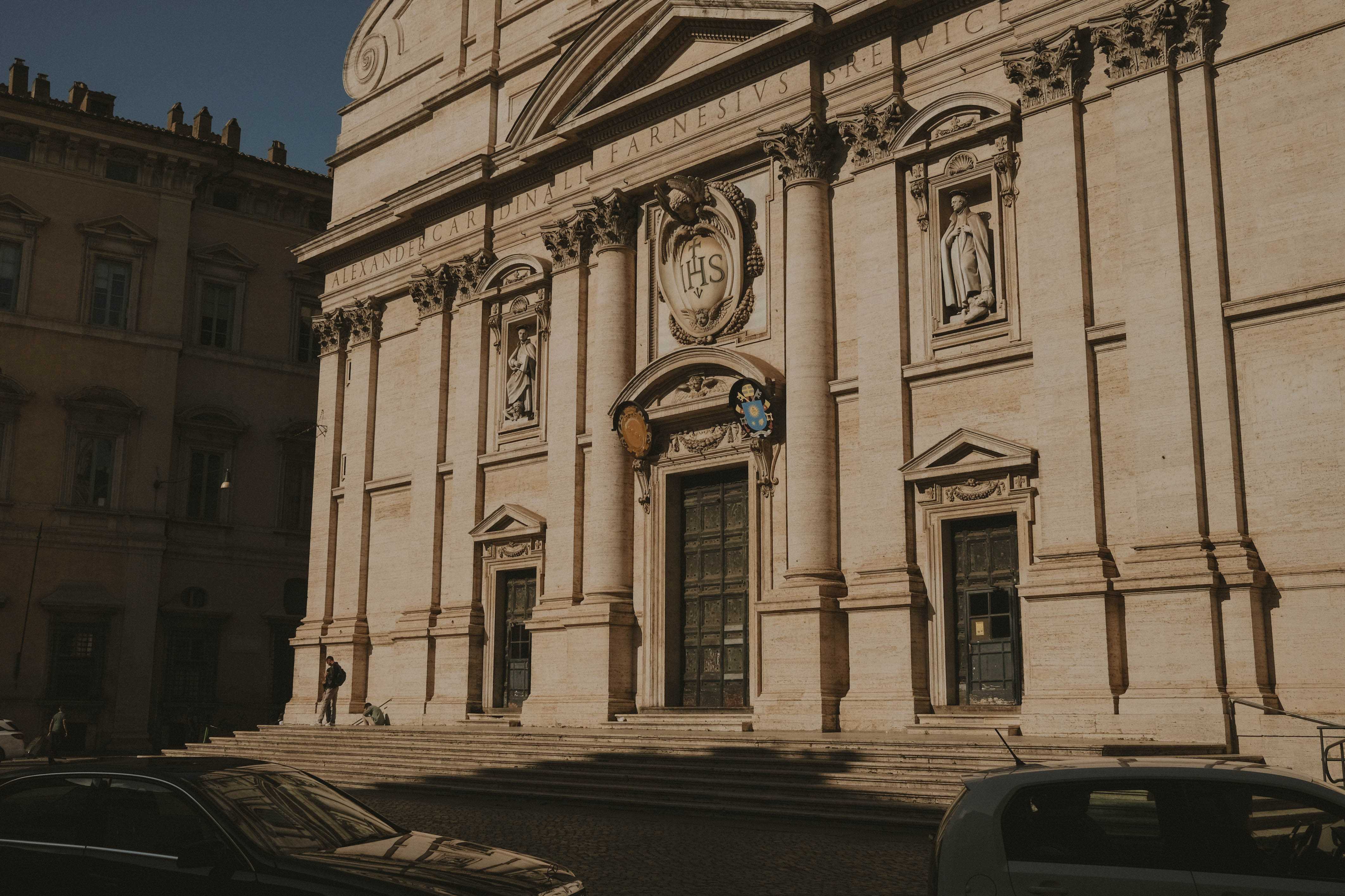 A church in the late evening