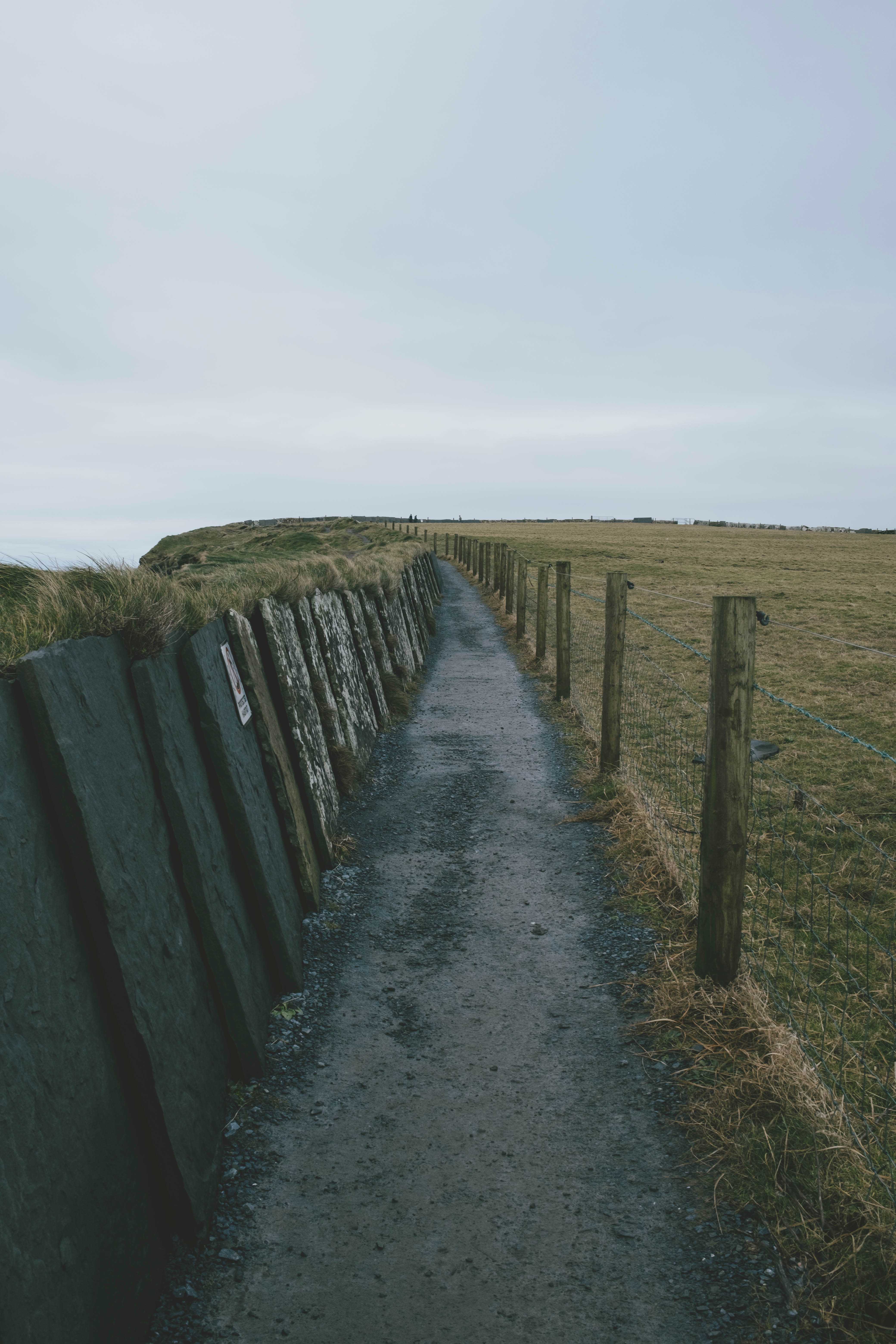 Empty hiking trail