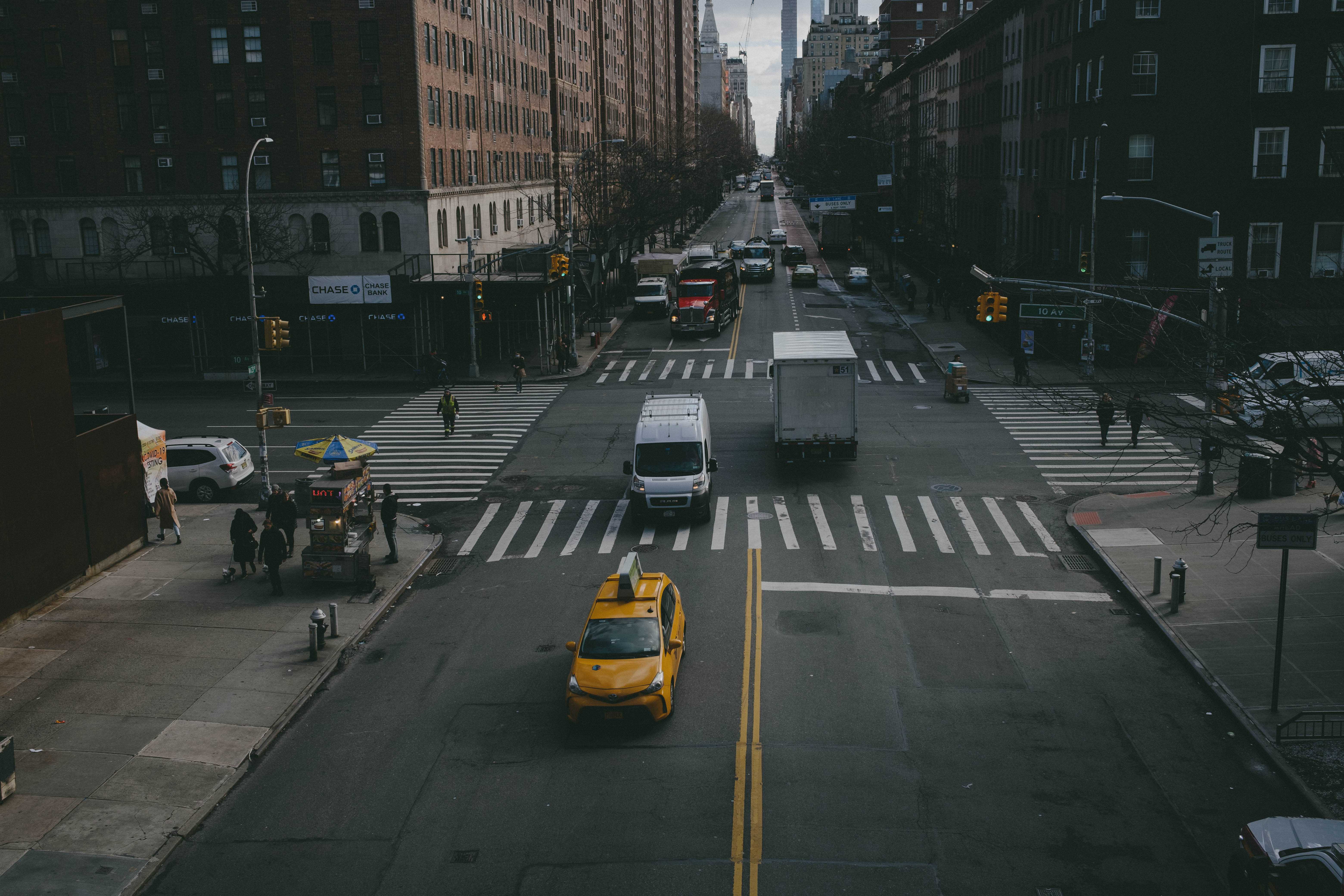 The street as seen from the High Line