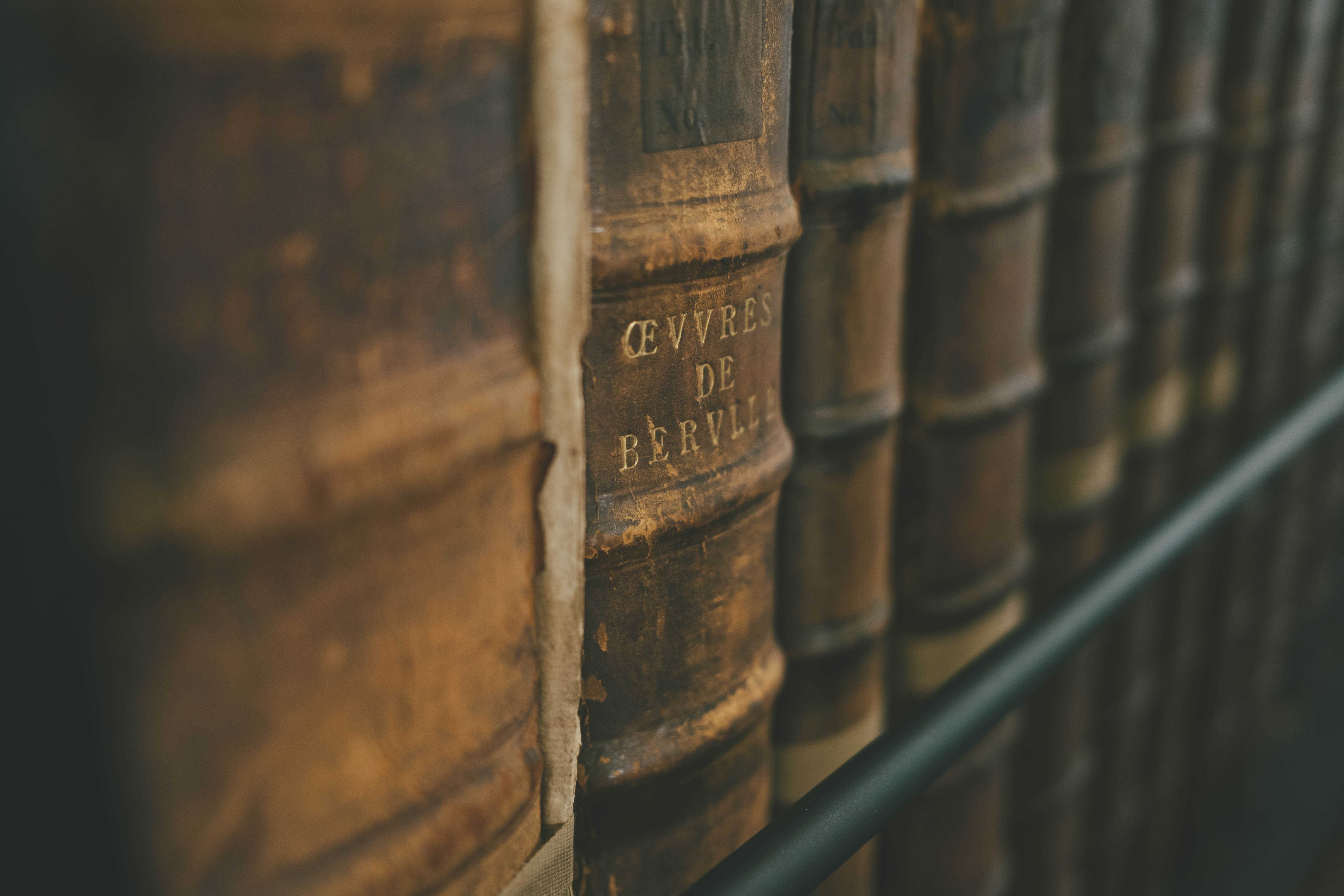 Old books with one titled Cevvres de Bervlle